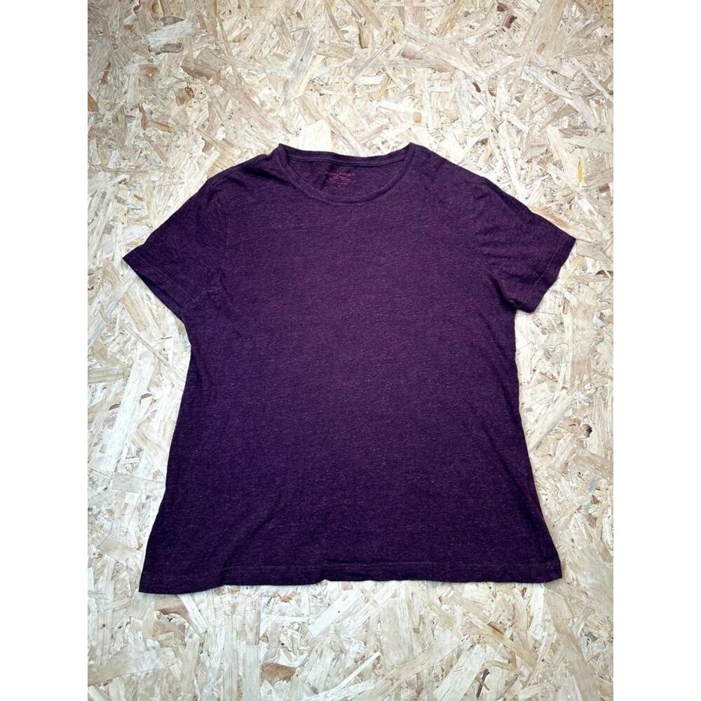 Banana Republic Soft Wash Organic Cotton T-Shirt Mens Large Purple Short Sleeve